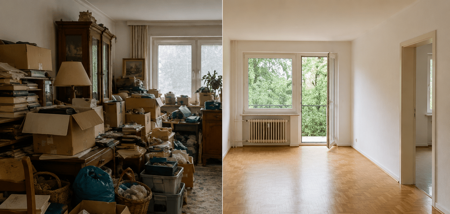 Wann lohnt sich eine komplette Haushaltsauflösung statt einer Entrümpelung?