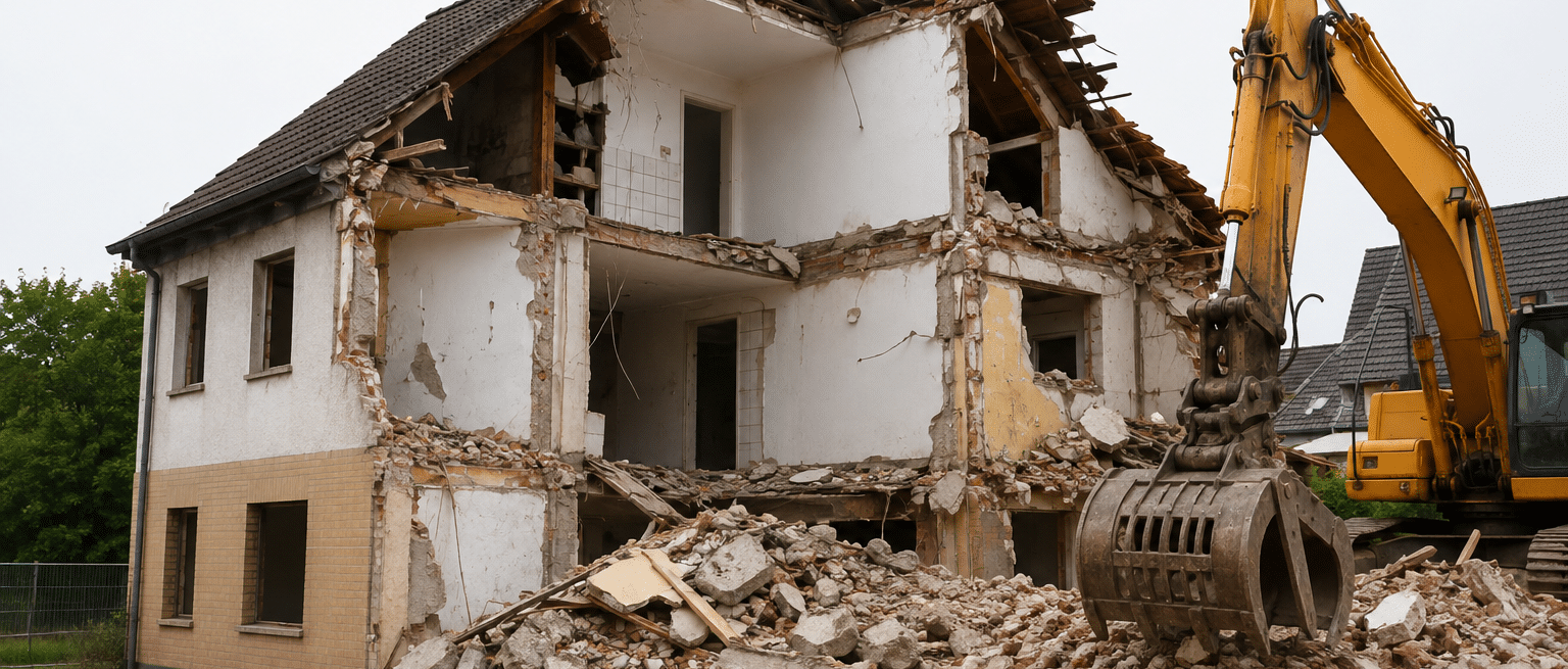 Was muss vor dem Abriss eines alten Hauses geprüft werden?